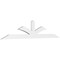 Ekena Millwork Richland Architectural Grade PVC Gable Bracket, 84"W x 17 1/2"H x 2"D x 4"F, 5/12 Pitch GBP084X18X0204RIC00 - alternate 1